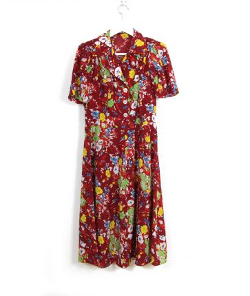 Robe à Fleur Rouge