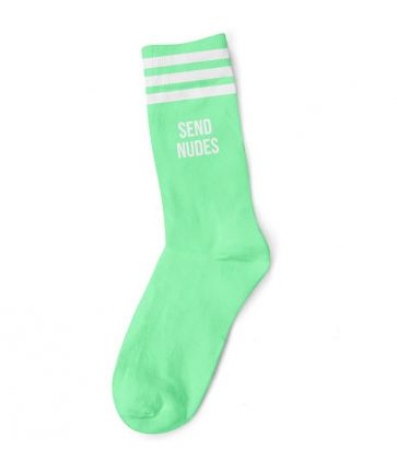 SEND NUDES WHITE GREEN SOCKS
