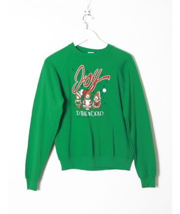 Sweat Vert de Noël Vintage T XS