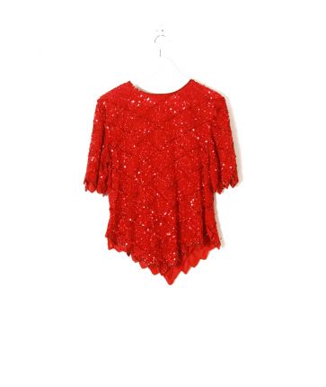 Top de Soirée Rouge T 38 / 40