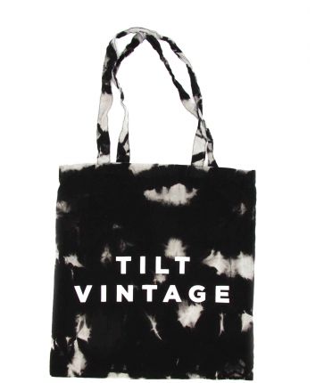 Tote Bag Tie Dye Noir et Gris