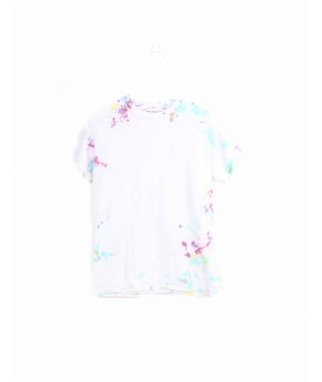 Tshirt Tie & Dye Blanc