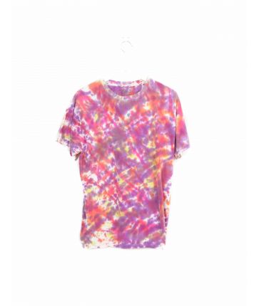 Tshirt Tie & Dye Multicolor Rouge