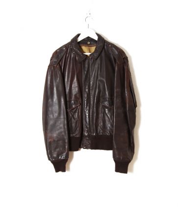 Veste Aviateur Schott Vintage en Cuir
