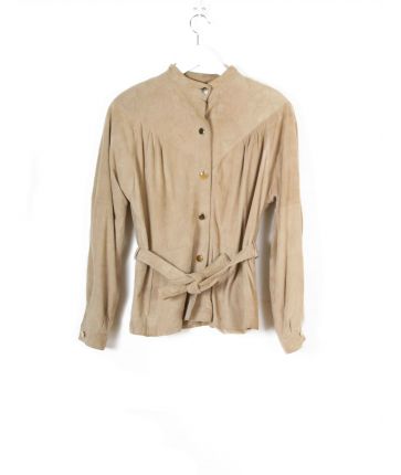 Veste Daim Femme Créme Vintage T L