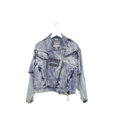 Veste en Jean Délavée T M