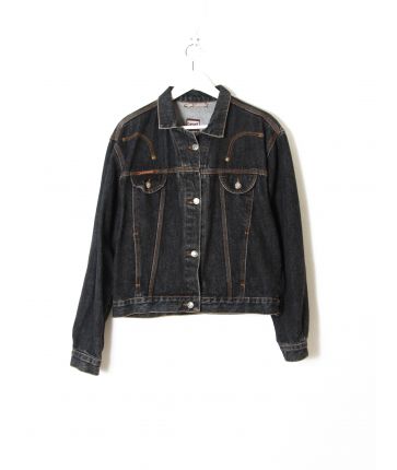 Veste en Jean Noire Vintage