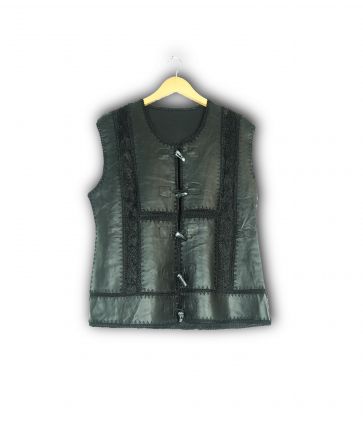 Veste noire sans manche