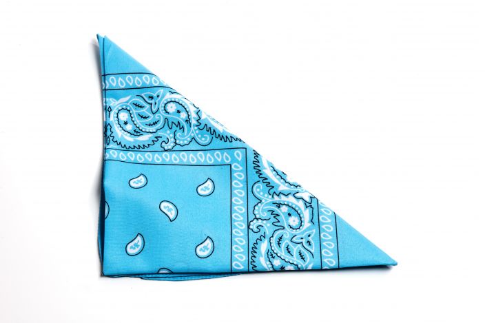 Femme - Haut à épaules dénudées Vintage Bandana Bleu Bandana Sur L'ensemble