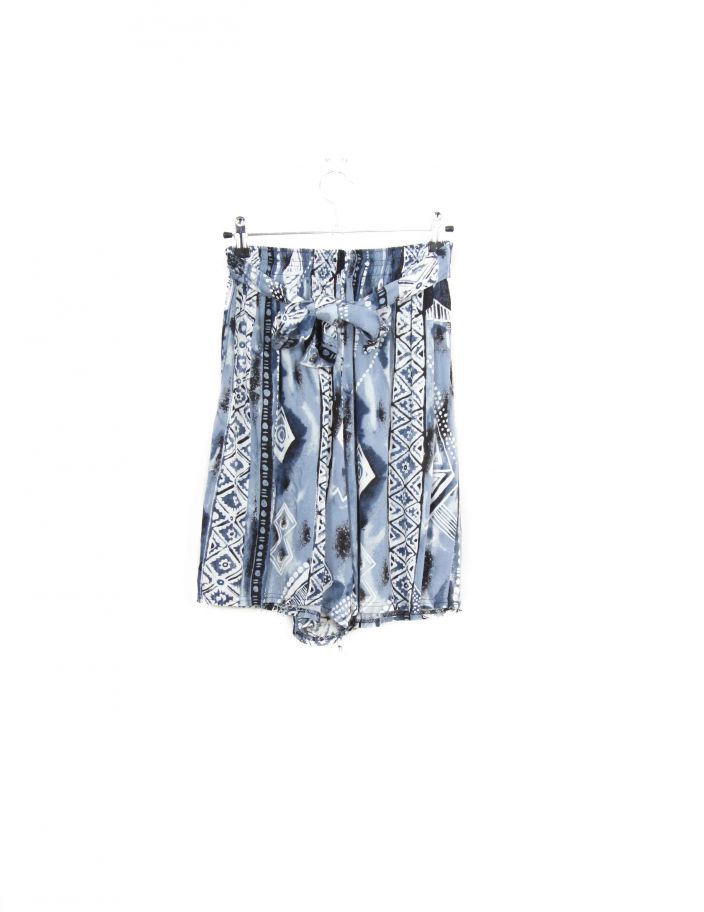 Bermuda Imprimé Bleu Vintage