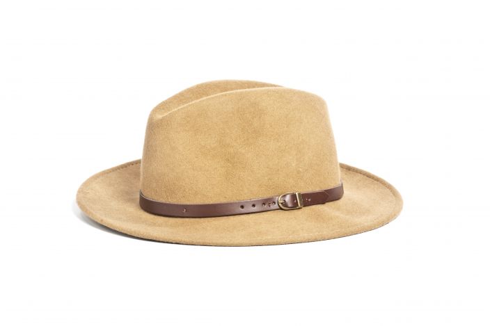 Chapeau Fedora à Large Bord - Classique, Tendance, En Polyester, Taille Unique (56-58 Cm), Couleur Kaki