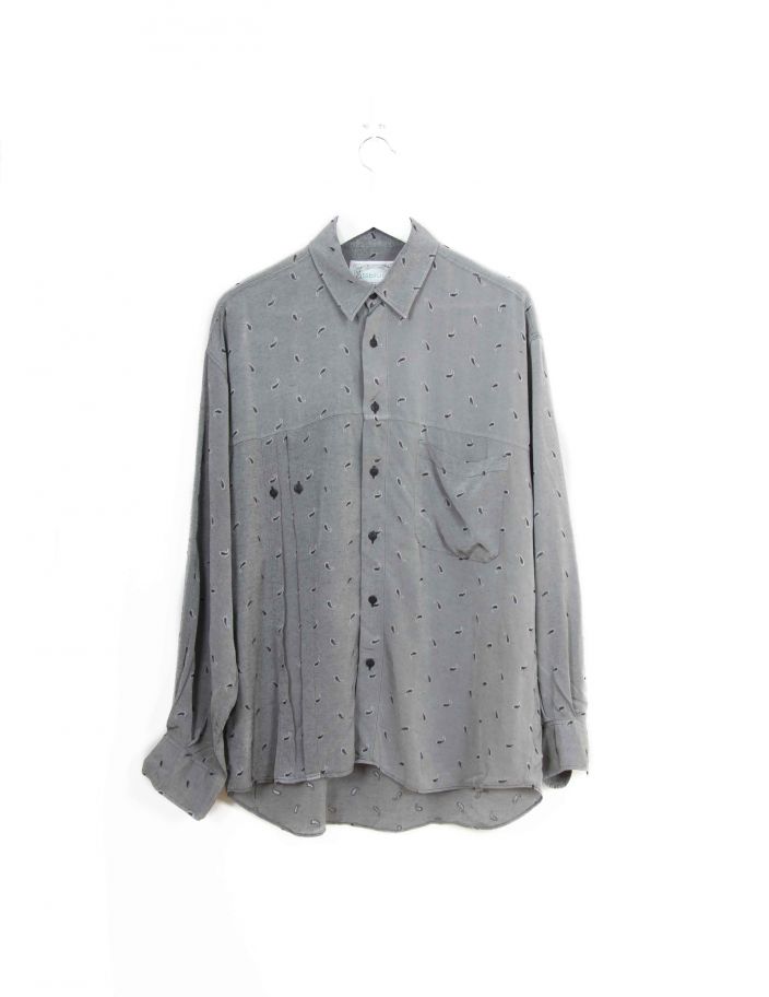 Chemise 80's Vintage Grise