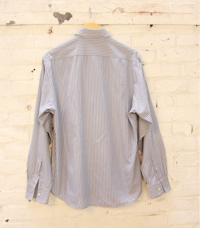 Chemise Homme Vintage Yves Saint Laurent Rayures bleues