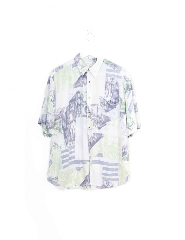 Chemisette 80's Vintage Blanche