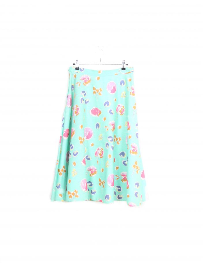 Jupe Bleu à motif Vintage