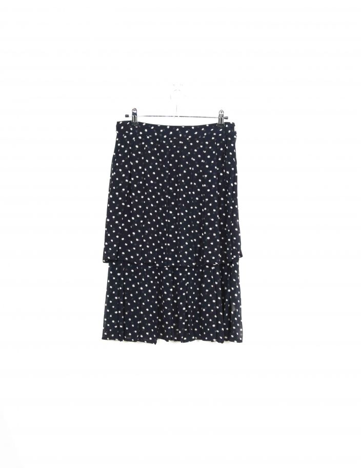 Jupe Bleu Motif Fleur Vintage