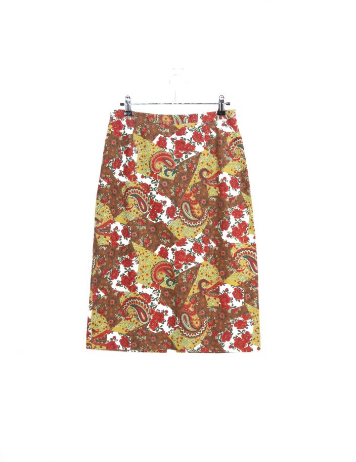 Jupe Motif Fleur Vintage