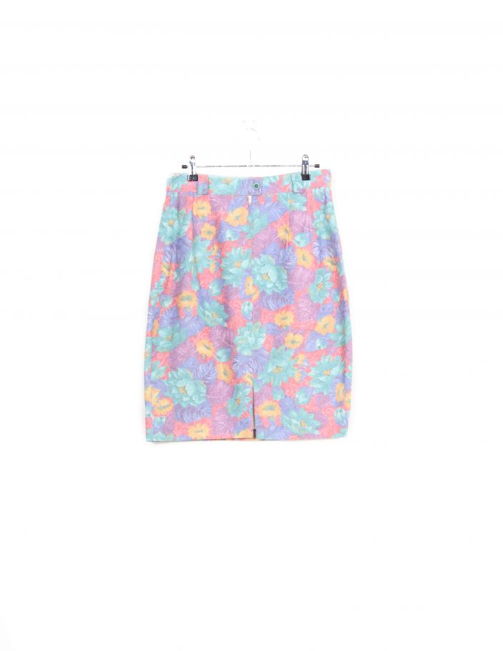 Jupe Motif Fleur Vintage