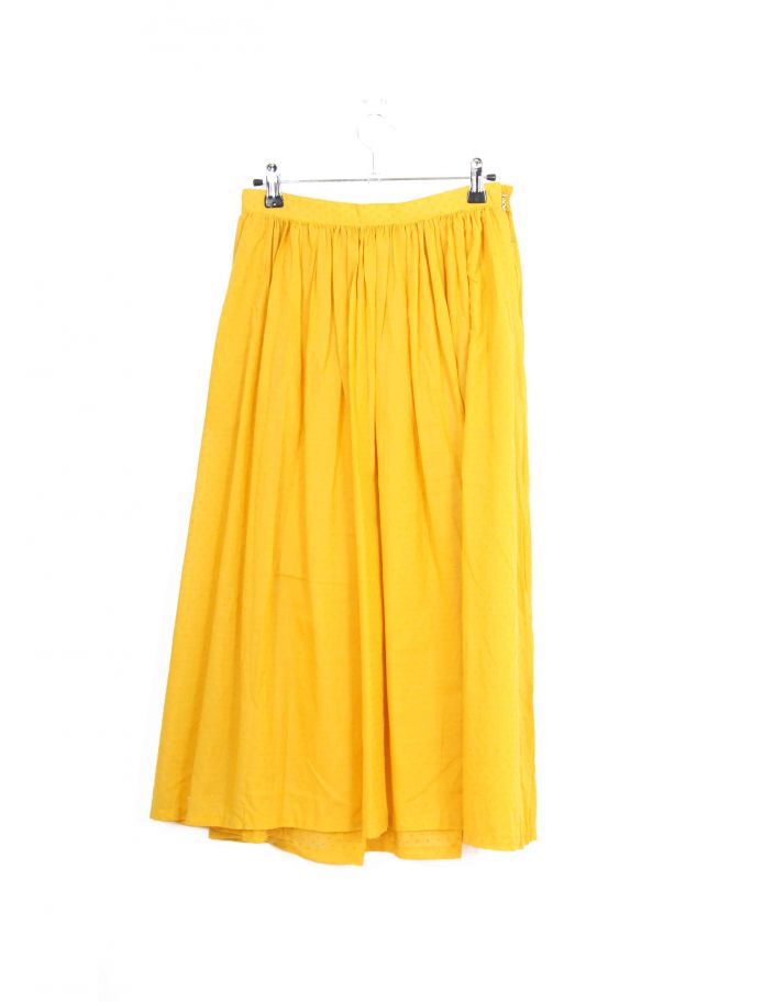 Jupe Unie Jaune Vintage