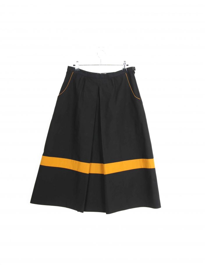 Jupe Unie Noire Vintage