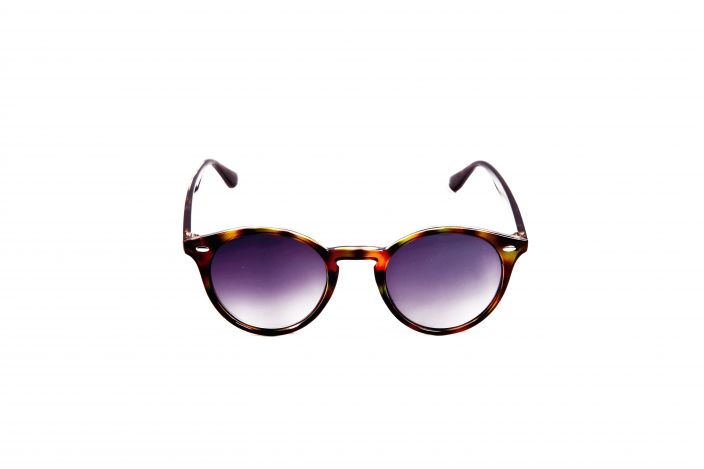 Lunette de Soleil Look Vintage Écaille Marron Brillant
