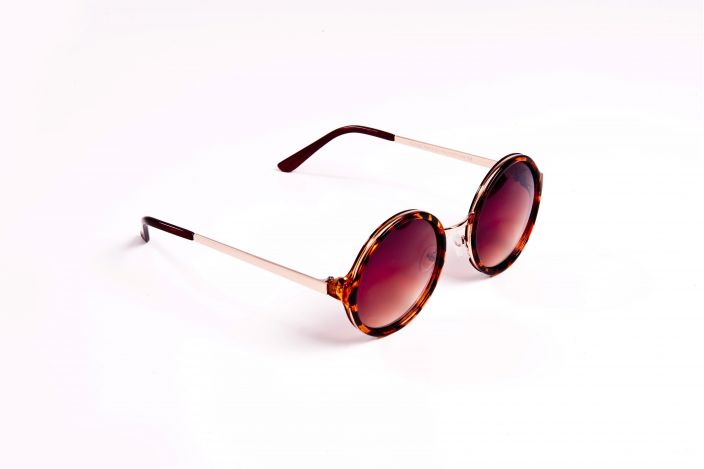 Lunettes De Soleil Rondes Polarisées Unisexe - Cadre Métal Rétro Vintage, Protection UV400 - Style Hippie Steampunk - Pour Homme Et Femme