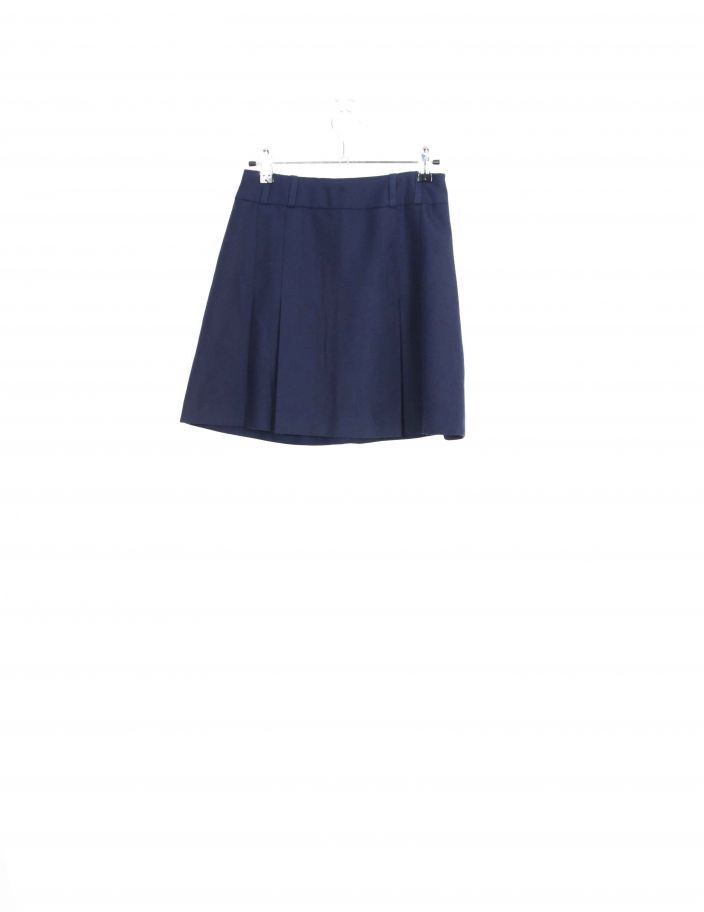 Mini Jupe Unie Bleu Vintage