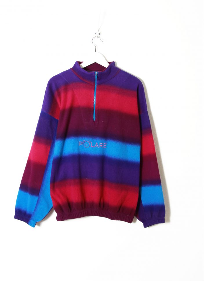 Polaire 90's Vintage Color Block