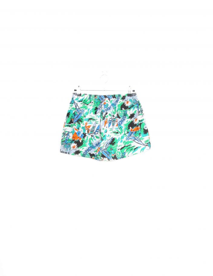 Short Imprimée Plage Vintage