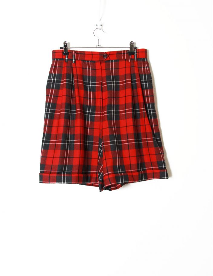 Short Tartan Vintage T 38
