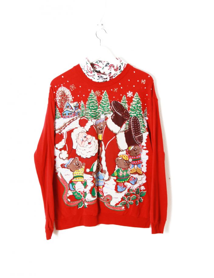 Sweat de Noël Vintage Rouge T M