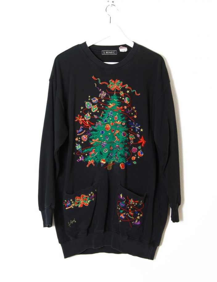 Sweat Long de noël vintage