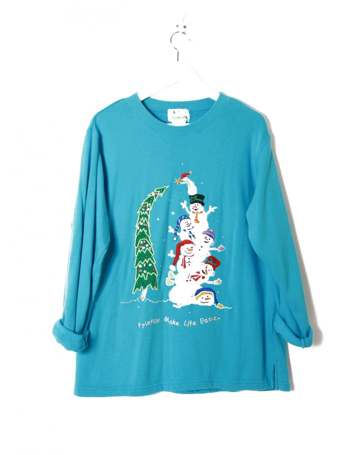Sweat Ugly de Noël vintage T L