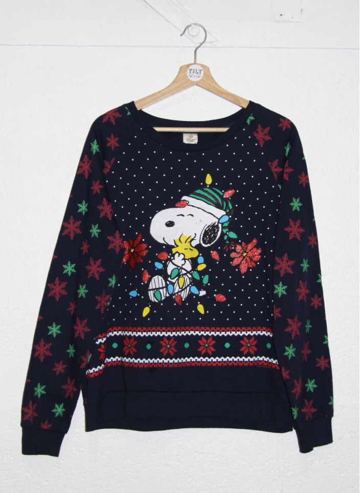 Sweat vintage Noël Snoopy