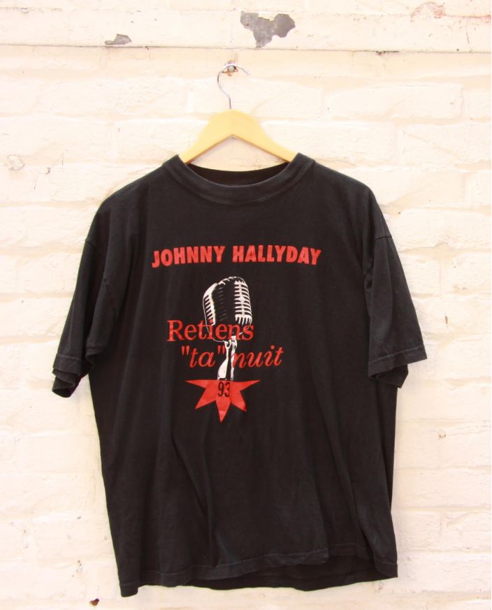 T-Shirt Rock Johnny Hallyday Vintage