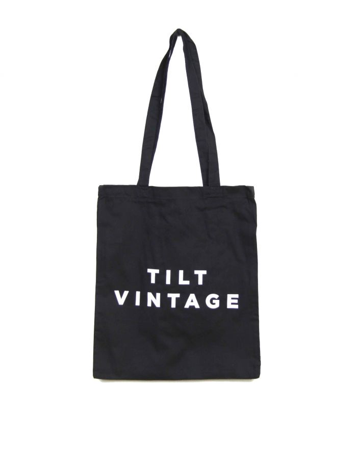 Tote Bag Noir Tilt Vintage