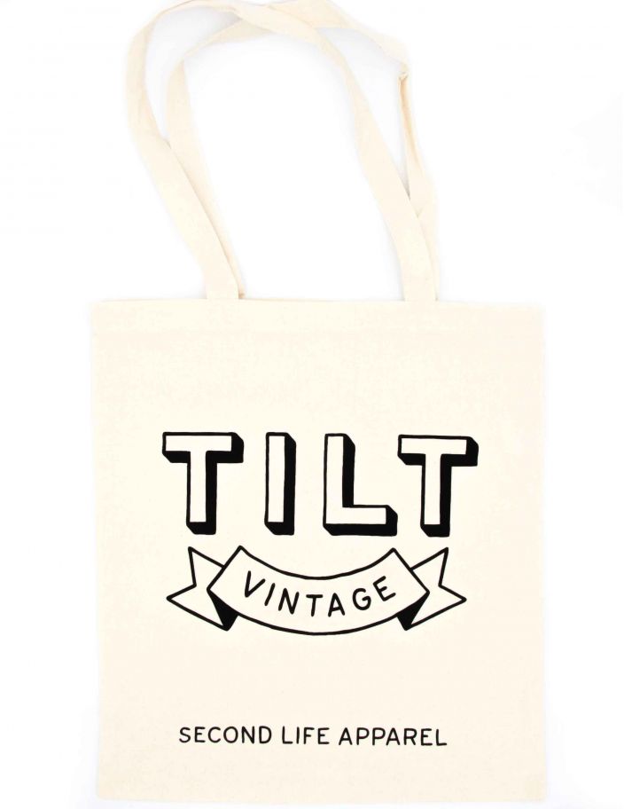 Tote Bag Beige Tilt Vintage