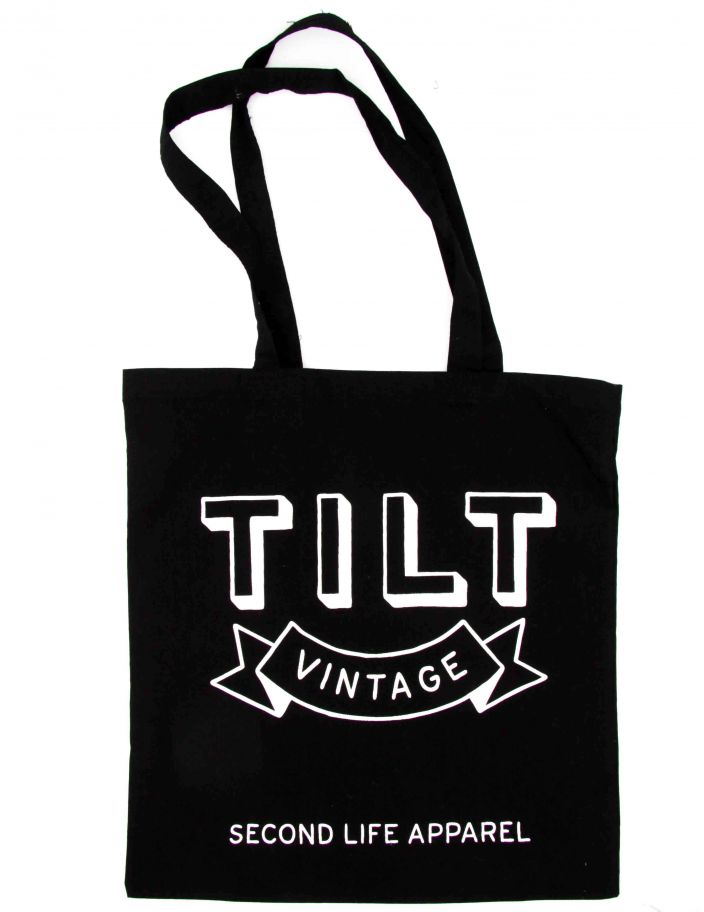 Tote Bag Noir Tilt Vintage
