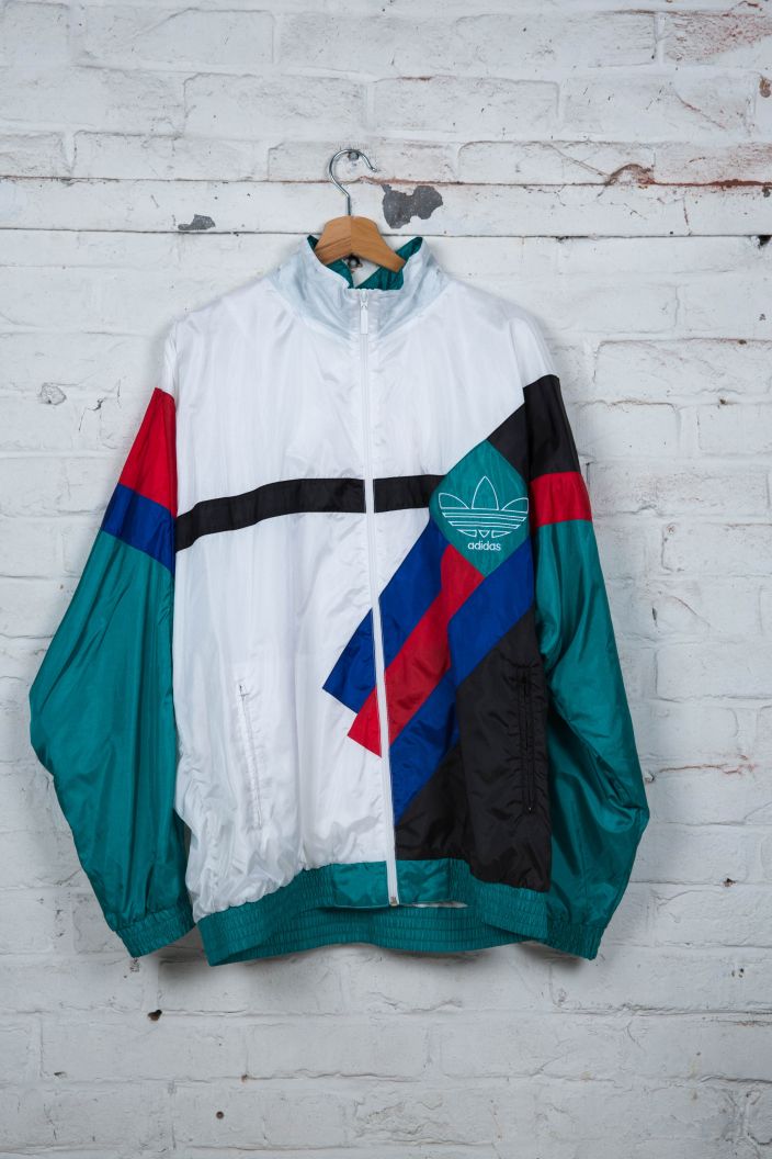 Hoiw0qwxa Noir 90's Adidas Blanc Jogging De Bleu Veste Vintage qwzSq8rX
