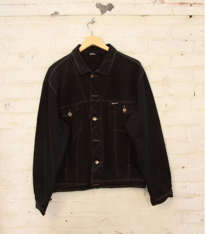 Veste en Jean Noire Vintage