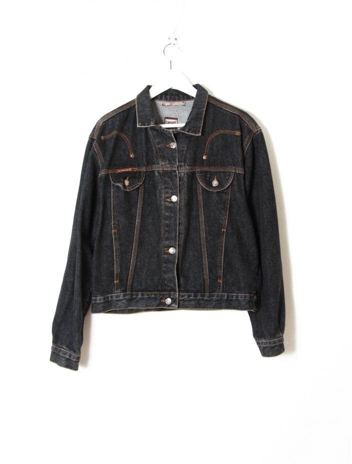 Veste en Jean Noire Vintage